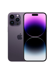 Apple iPhone 14 Pro 256GB Deep Purple, With FaceTime, 6GB, 5G, Single SIM Smartphone,Middle East Version