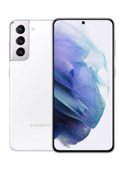 Samsung Galaxy S21 128GB Phantom White, 8GB RAM, 5G, Dual Sim Smartphone, Middle East Version